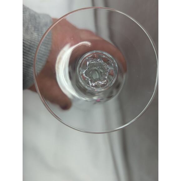 (12) Cristal D'Arques Crystal FLAMENCO Wine Glasses * Stamped FRANCE - Picture 6 of 6